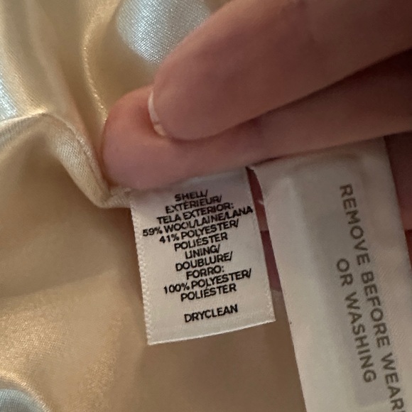 LOFT Cream Women's Boucle Car Coat - Picture 8 of 8